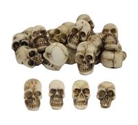 Générique Statue de Crânes - Figurine De Décor d'halloween | Miniatures Têtes De Squelette 20 Pièces Accessoires Collection pour Décor Maison Hantée Bureau Étagère Bar