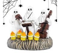 Générique Statue de Fantôme d'halloween - Figurines Effrayantes Blanches,Ornement de Bureau Épouvantable Décoration Festive pour Étagère Table - Décoration de Table Étagère Bibliothèque Chambre