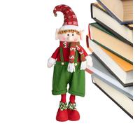 Générique Statue de Noël,Ornements de Fêtes Figurines | Statuette à Ressort Rouge et Verte pour Cheminée Bureau Salon Chambre
