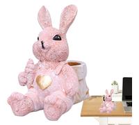 Générique Statue de Pâques,Sculpture Décorative en Résine de Lapin de Pâques | Statuette Mignonne Lapin Résine Décor Jardin | pour Salon Chambre Bureau Nursery Étagères et Table de Nuit