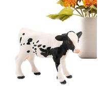 Générique Statue De Veau Mignonne, Jouets De Vache Holstein Réalistes, Figurines Animaux De Ferme Amis - Jouet d'apprentissage Éducatif, Vache pour Décoration De Jardin À La Chambre À Coucher