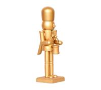 Générique Statue Décorative Casse-Noisette,Statuette en Bois Casse-Noisette | Accessoire Scénique Traditionnel Doré pour Table Étagère Chevet Appui de Fenêtre