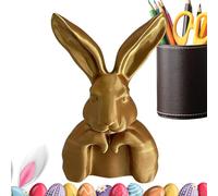 Générique Statue Di Conigli - 3D Decorazioni Da Tavolo Con Conigli Dorati, Coniglietti Pasquali - per La CASA, Le Feste, La Primavera, La Camera Da, Il Soggiorno, La Mensola Del