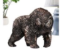Générique Statue d'ours - Décoration Ours Campagne,Sculpture Moderne Résine Animaux Design Tête pour Table Jardin Terrasse Pelouse
