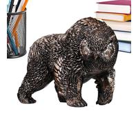 Générique Statue d'ours,Figurines Ours Décoratif Maison - Sculpture Animale Moderne Design Tête pour Pelouse Jardin Porche Table