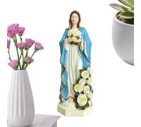 Générique Statue Mère Marie d'Extérieur - Résine Décorative 20 centimètres - Figurine Bureau Décor,Idéale pour Maison, Salon, Chambre, Bureau, Étude, Bibliothèque, Entrée Et Cheminée