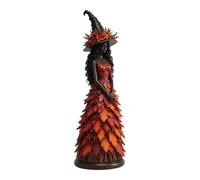 Générique Statue Sorcière Automne Enchantée Résine, Déco Table Halloween | Figurine sorcière en résine peinte à la main, Finition vintage qui apporte une touche chaleureuse et enchantée