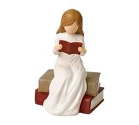 Générique Statues d'ange - Sculpture Souvenir en Résine | Figurine Ange Lecture - pour Lecteurs Enseignants Diplômés Femmes Étagère de Livres Chevet Table de Bureau Table de Chevet Fête