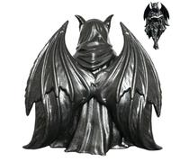 Générique Statues Gothiques Halloween - Statue de Lecture en Résine Décor Étagère | Mystérieuse Figure en Robe Noire - pour Les Bibliophiles Appartement Bureau Bibliothèque Cheminée Vitrine Fête De