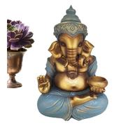 Générique Statues Religieuses,Figurines Collectionnables de Dieu Éléphant Décor Religieux - Sculptures Décoratives pour Bureau Salon Chambre Étagère Anniversaire Maison