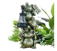 Générique Statues Solaires De Jardin - Lampes De Chemin Statue Grenouille | Décoration Animale Solaire de Jardin - pour Extérieur Pelouse Cour Chemin Sol Paysage Aquatique Cour Paysage Aquatique