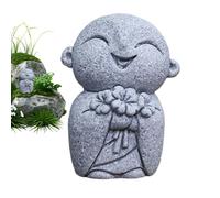 Générique Statuette Bouddha Miniature | Mignonne Statue en Grès - Mini Bouddha Décoration pour Aquarium,Idéal pour Salle De Méditation, Studio Yoga, Salon, Jardin, Patio, Cour Arrière Et Cour