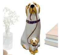 Générique Statuette Chien,Décor Jardin Animal Realiste - Sculptures en Résine pour Décoration Intérieure Étangère Bibliothèque Lieu De Travail
