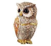 Générique Statuette De Chouette,Décorations Hibou pour Intérieur - Décorations en Résine Artisanale pour Étagère Salle De Bains Bureau Table Salon