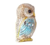 Générique Statuette De Chouette | Statue De Jardin Chouette | Décoration Animaux en Résine Faite À La Main pour Étagère Table De Bureau Chambre Salle De Bain