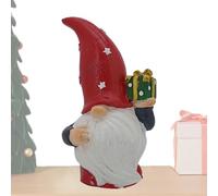 Générique Statuette de Nain de Jardin - Décor De Noël Nain | en Résine avec Barbe Blanche pour Anniversaire Jardin Salon Bibliothèque Plage Balcon