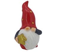 Générique Statuette de Nain de Jardin, Décorations De Nains De Noël, Nain en Résine avec Barbe Blanche pour Anniversaire Jardin Salon Bibliothèque Plage Balcon
