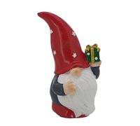 Générique Statuette de Nain de Jardin,Décorations de Noël | Figurine Mignonne à Barbe Blanche pour Jardin Salon Bibliothèque Cuisine Chambre