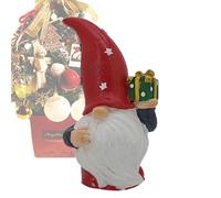 Générique Statuette de Nain de Jardin | Décorations de Noël - Figurine Mignonne à Barbe Blanche pour Jardin Salon Bibliothèque Cuisine Chambre