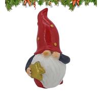 Générique Statuette de Nain de Jardin - Décorations de Noël,Nain en Résine Design Barbe Blanche pour Porche Jardin Salon Chambre Cuisine Parterre