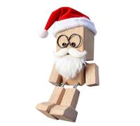 Générique Statuette d'en Bois,Figurine d'action avec Jambes Qui Se Balancent - Voiture d'en Bois Tremblante | pour Décoration de Noël, Anniversaire, Maison, Étagère, Cheminée, Bureau, Tableau de Bord
