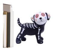 Générique Statuette Halloween,Statue Décorative de Fête | Figurine Artisanale Squelette Chien Chat pour Vitrine Table de Nuit Commode Table Toilette