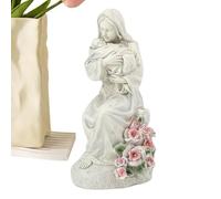 Générique Statuette Mère Et Fils | Sculpture Familiale De Bureau - Figurine Décorative avec LED pour Fête des Mères Thanksgiving Table De Nuit