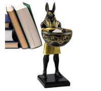 Générique Statuettes De Chien pour Table | Sculpture Animale en Résine Décoration D'Intérieur | Sculpture du Dieu Chien Égyptien,pour Chambre Table Bureau Chevet Étagères Bibliothèques Appui De