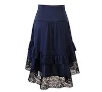 Générique Steampunk Jupe Gothique Pour Femme Style Gothique Vintage En Dentelle éPissure Punk Taille Haute Squelette Impression Halloween Cosplay Mini Jupe Carnaval Jupe Courte VêTements MéDiéVaux