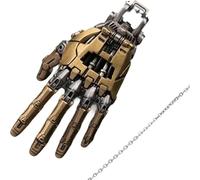 Générique Steampunk Mechanical Hands Pendant Necklace,Mechanical Bionic Hands Pendant,Robot Hand Pendants Jewels (gold)