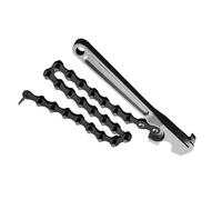 Générique Steel Chain Pipe Wrench, Heavy Duty Pipe Tool, Long Handle Adjustable Grip Wrench with Chain Lock Design, Industrial Plumbing Repair Tool, Home Engineering Automotive Use 2.36x5.51 Inches