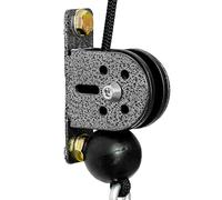 Générique Steel Wheel Fixed Bearing Pulley Block - Silent Ground Sheave | Wire Rope Guide Pulley for Hoisting Systems Exercise Clothesline Home Garage