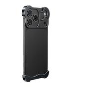 Générique SteelGuard 17 Pro Max Phone Case: Minimalist Metal Design, Corner & Camera Protection & Heat Dissipation for iPhone 17 Pro Max (Black)