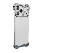 Générique SteelGuard 17 Pro Max Phone Case: Minimalist Metal Design, Corner & Camera Protection & Heat Dissipation for iPhone 17 Pro Max (Titanium Gray)