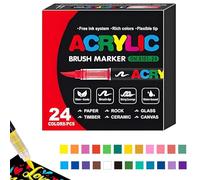 Générique Stellaya Acrylic Markers, Stellaya Acrylic Paint Markers, Stellaya Acrylic Markers for Coloring Books, Stellaya Straight Liquid Acrylic Marker, Coloring Markers for Adults (24PCS)