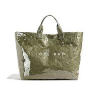 Générique Stellayas Womens Letters Print Tote Bag,New Women's PVC Kraft Paper Tote Bag,Stellaya Fashion Retro Totes Bags (Green)