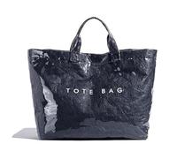 Générique Stellayas Womens Letters Print Tote Bag,New Women's PVC Kraft Paper Tote Bag,Stellaya Fashion Retro Totes Bags (Navy Blue)