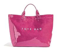 Générique Stellayas Womens Letters Print Tote Bag,New Women's PVC Kraft Paper Tote Bag,Stellaya Fashion Retro Totes Bags (Magenta)