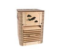 Générique Stem Kits, Air Conditioning Fan, Wooden Material Sturdy Base Compact Portable Creative Strong Build Lightweight, Kids Science Toys for Girls Boys School Home, 7.09x5.91x5.51 inches, Brown