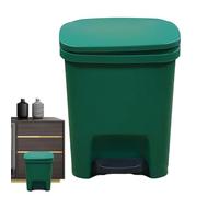 Générique Step-On Waste Bin - Recycling Trash Can With Foot Pedal, Durable Indoor/Outdoor Garbage Container, Easy-Clean Basket | Bathroom, Kitchen, Office, Patio, Backyard, Home, Apartment, Daily Use