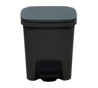 Générique Step-On Waste Bin - Recycling Trash Can With Foot Pedal, Durable Indoor/Outdoor Garbage Container, Easy-Clean Basket | Bathroom, Kitchen, Office, Patio, Backyard, Home, Apartment, Daily Use
