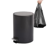 Générique Step Open Trash Can - Stainless Toilet Bin ¦ Bathroom Accessories With Slow Close Lid, Waste Baskets For Restrooms, Waste Bin, Bathroom Bins For Restaurant, Dorm And Apartment