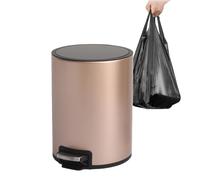 Générique Step Open Trash Can - Stainless Toilet Bin ¦ Bathroom Accessories With Slow Close Lid, Waste Baskets For Restrooms, Waste Bin, Bathroom Bins For Restaurant, Dorm And Apartment
