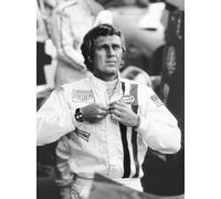 Générique Steve Mcqueen Photo d'Art Murale, Noir et Blanc, Le Mans, Multiple Tailles Disponibles 10x15cm à 42x60cm, Papier Satiné 190g/m², Impression Haute Résolution (10x15cm)