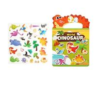 Générique Sticker Book Quiet Toy - Cartoon Activity Book for Fine Motor Skills and Early Learning Paper with Colorful Stickers, Engaging Educational Entertainment for Kids Travel Road Trip Kinder