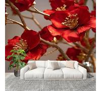 Générique Sticker Mural 3D Papier Peint Panoramique 3d StéRéOscopique Rose Peler Et Coller Fresque Murale 200x140 cm Gris Foncé Papier Peint Photo Créatif enfants DIY Salon intérieure Bureau Crèche