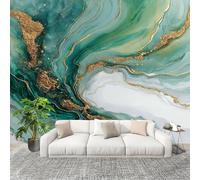 Générique Sticker Mural 3D Papier Peint Panoramique Style EuropéEn Fluide Art Peler Et Coller Fresque Murale 250x175 cm vert Papier Peint Photo Créatif enfants DIY Salon intérieure Bureau Crèche