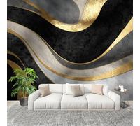 Générique Sticker Mural 3D Papier Peint Panoramique Texture Abstraite 3d Peler Et Coller Fresque Murale 350x256 cm Gris Papier Peint Photo Créatif enfants DIY Salon intérieure Bureau Crèche