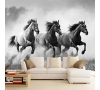 Générique Sticker mural haute qualité Cheval Autocollant Mural 300 x 210 cm Prairie Girafe Déco murale autoadhésive Pour Chambre Salon Enfants Bébé Pépinière