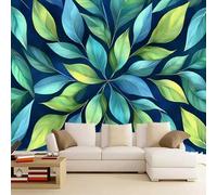 Générique Sticker mural haute qualité Feuilles Autocollant Mural 430 x 300 cm Feuilles Vertes Girafe Déco murale autoadhésive Pour Chambre Salon Enfants Bébé Pépinière
